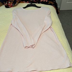 J Jill light weight sweater tunic. Light pink color
